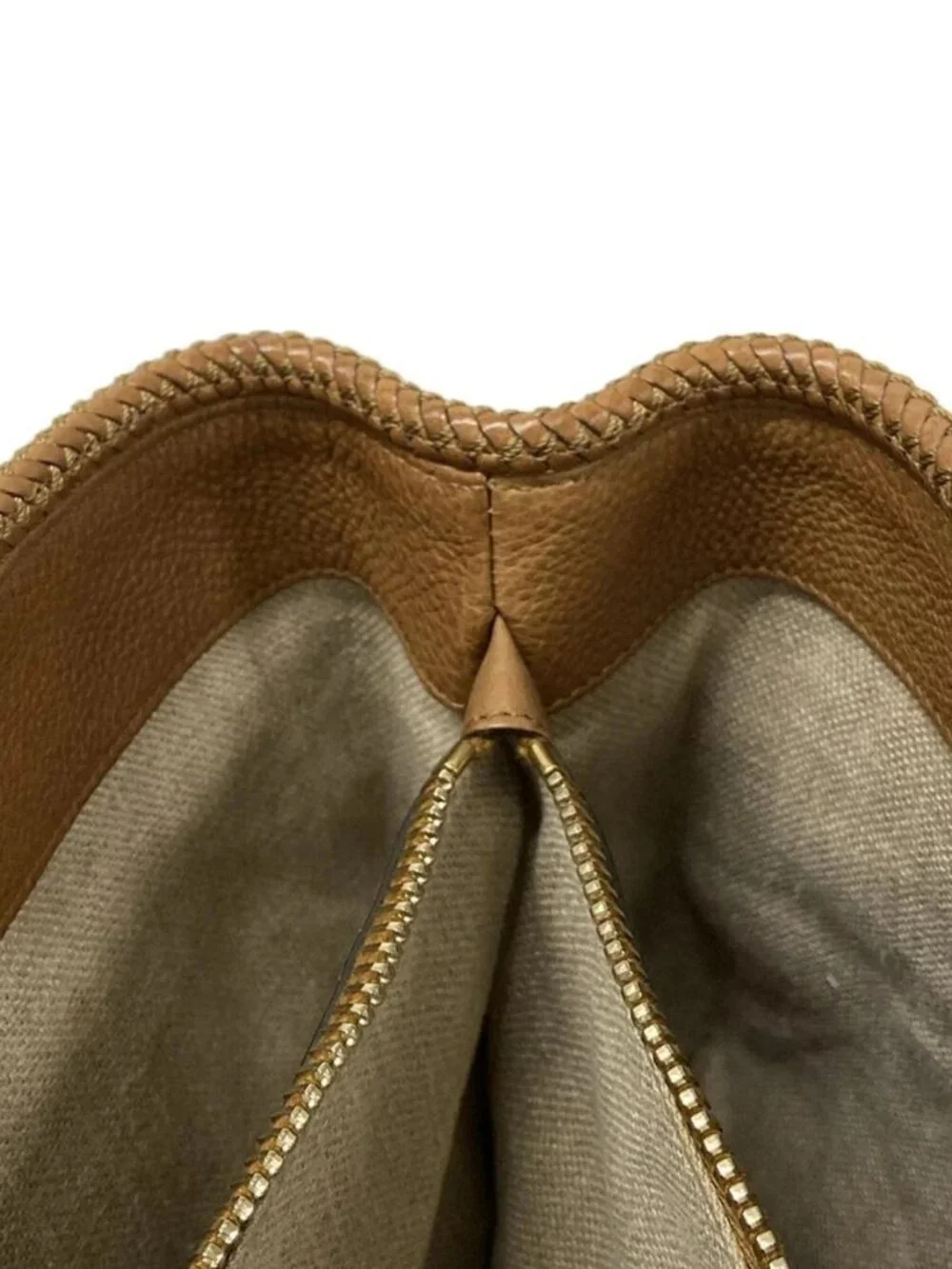 GUCCI Marrakech 295326 Dark Brown Beige Light Brown Jacquard Leather Tote Bag - Picture 12 of 15